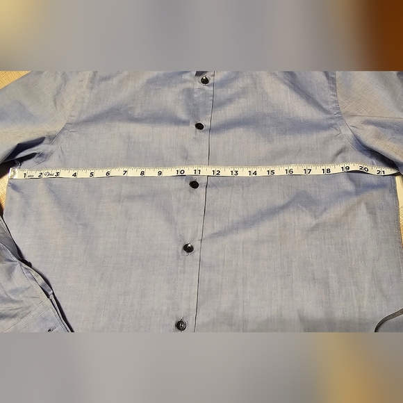 NWOT-Versace Collection Trend Sz.16½  42 Button  Down Shirt Flip Cuff   V-BL - Picture 10 of 15